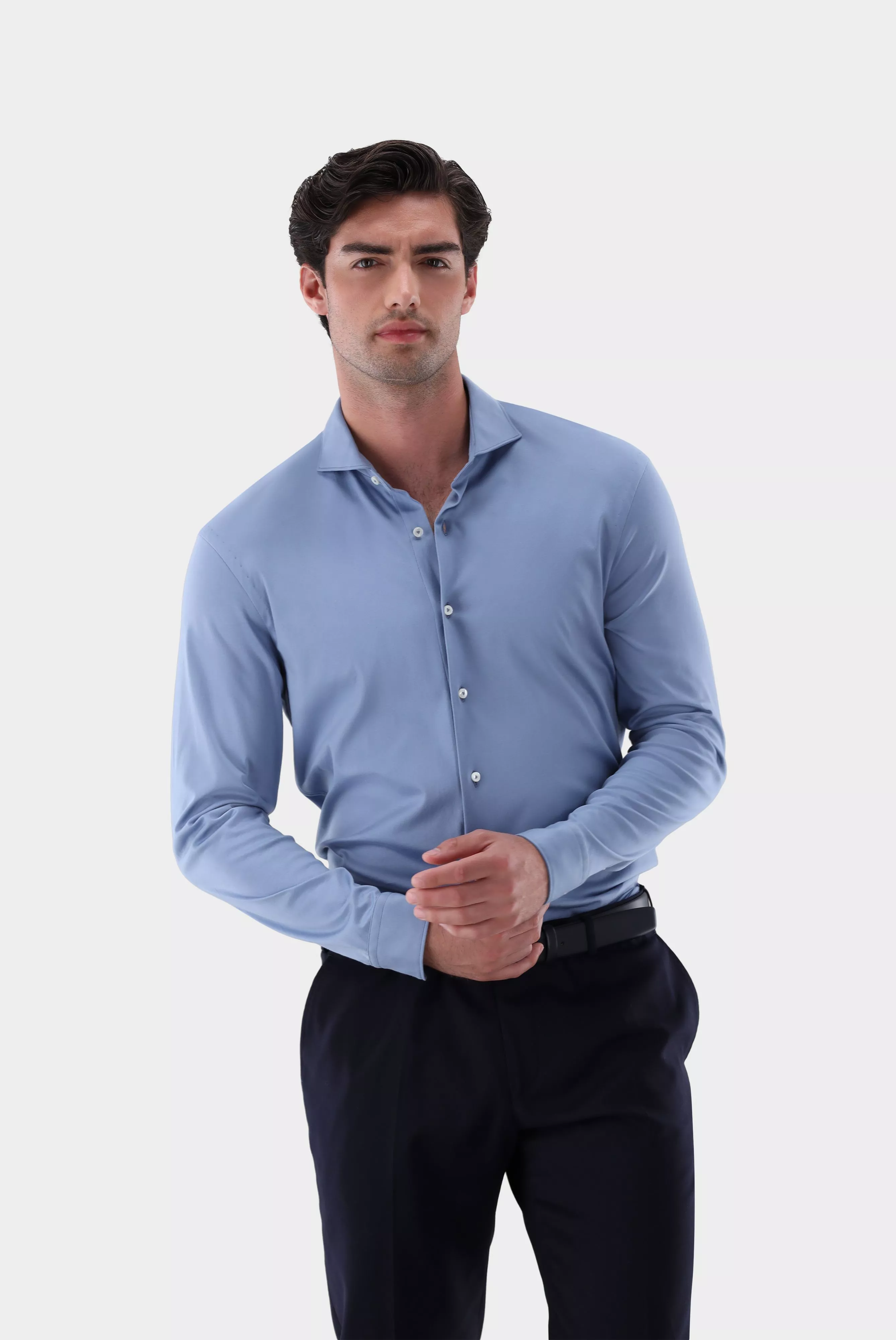 рубашка PER LSF серо-голубой PER-LSF_180031_760 ,photo 1