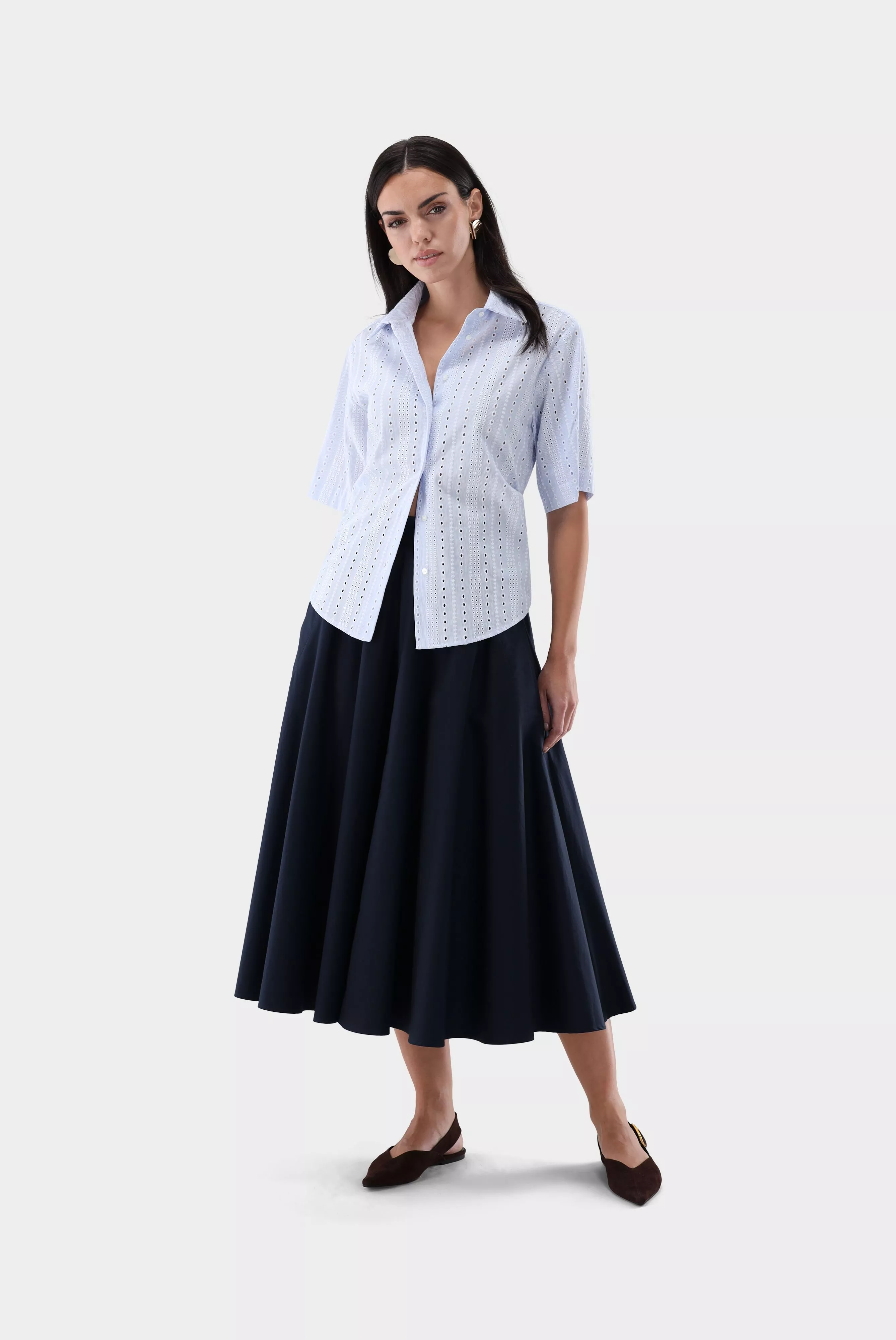 блузка AZIKAS E голубой AZIKAS-E_Z20150_720 ,photo 5