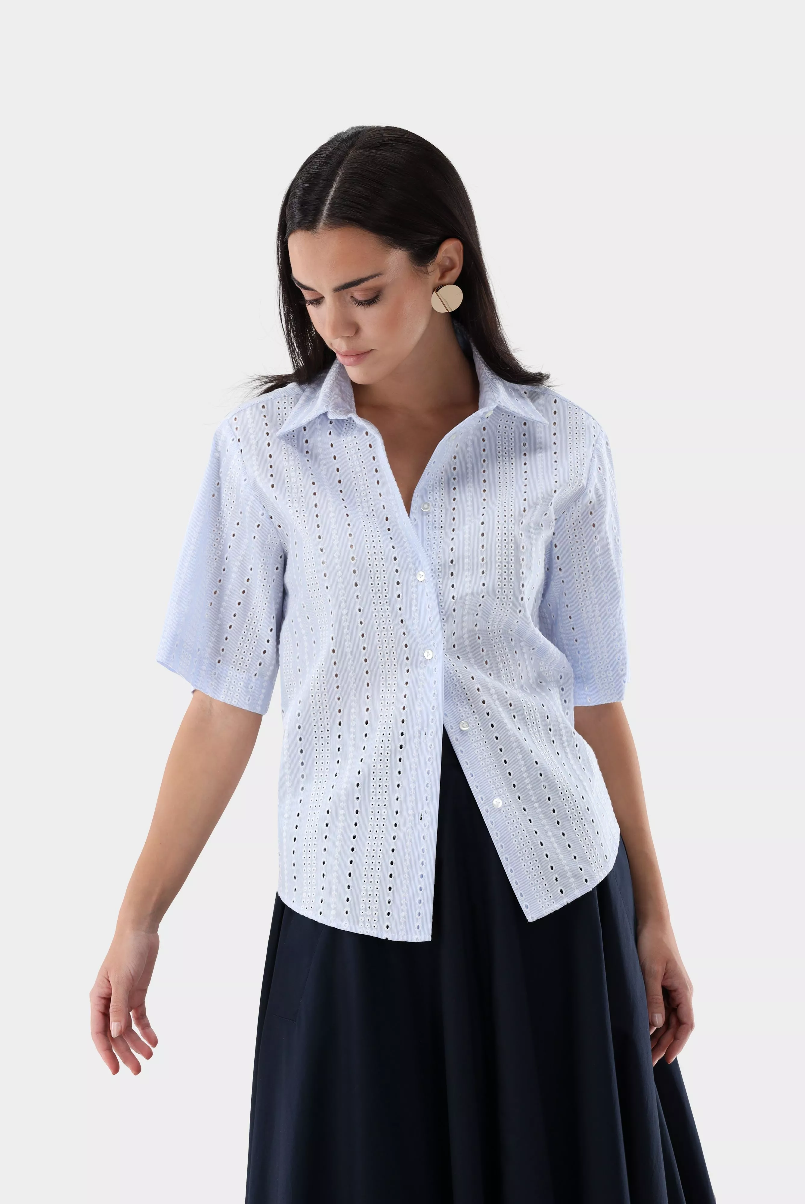 блузка AZIKAS E голубой AZIKAS-E_Z20150_720 ,photo 1