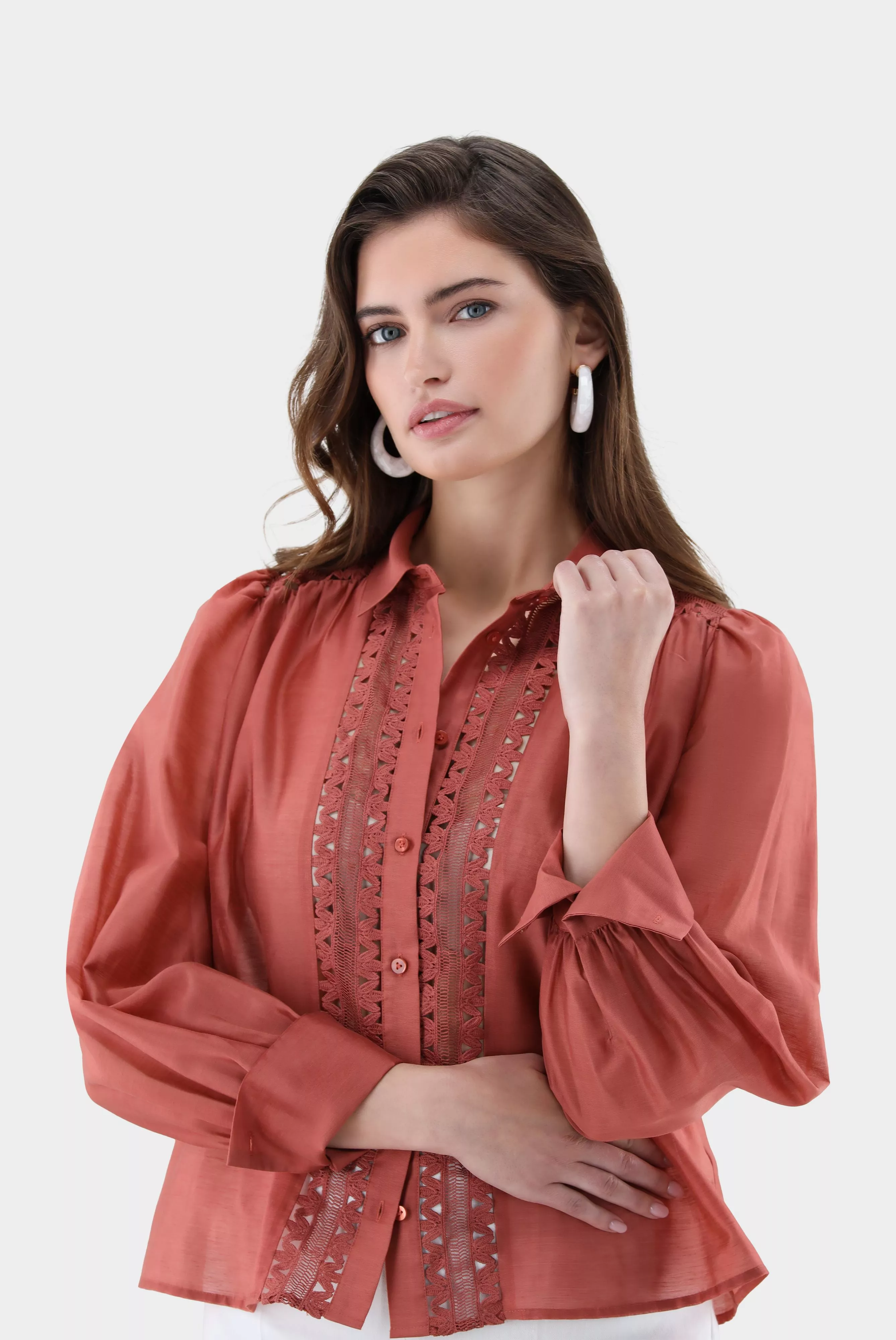 блузка ALWIA PB оранжевый ALWIA-PB_Z20145_370 ,photo 2