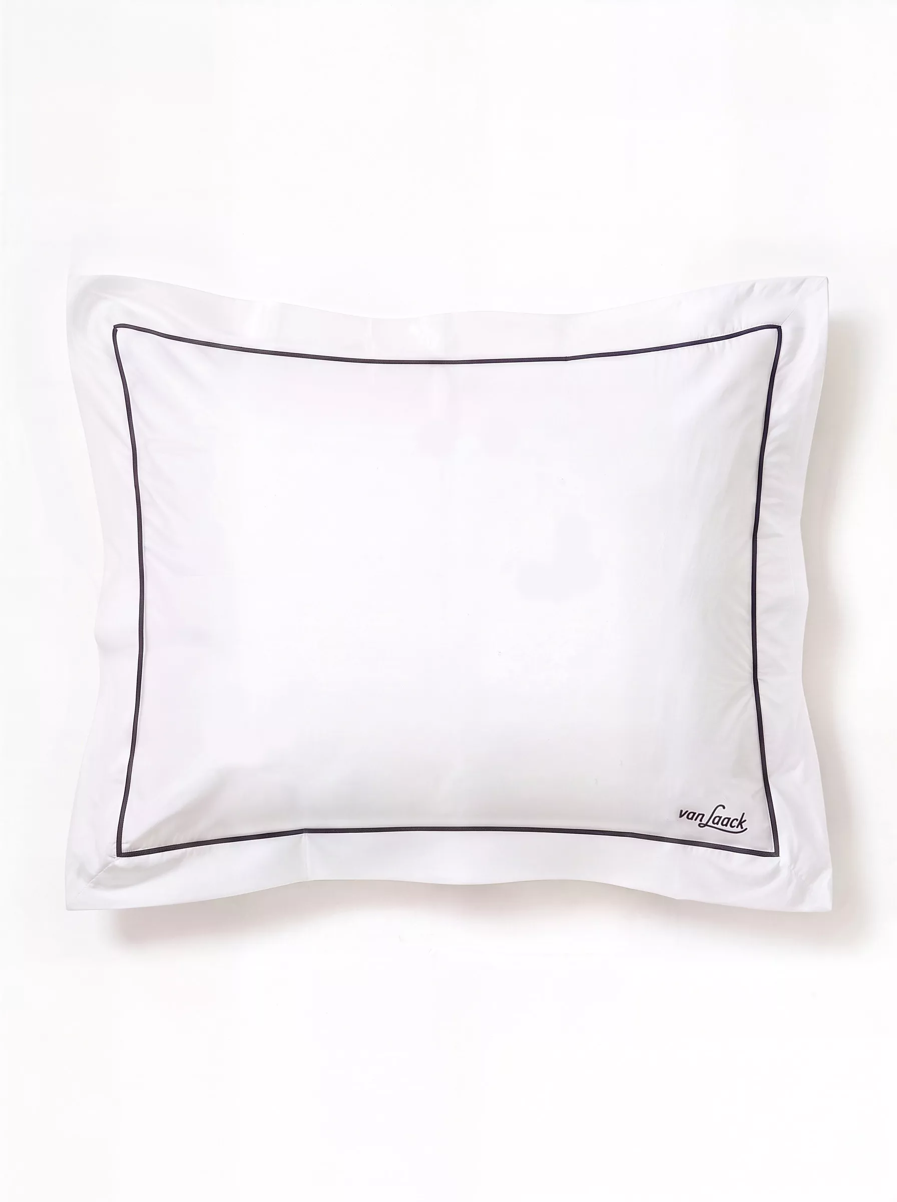 van Laack КОМПЛЕКТ ПОСТЕЛЬНОГО БЕЛЬЯ BEDLINEN SET2
 цвет белый с серой окантовкой ,photo 2