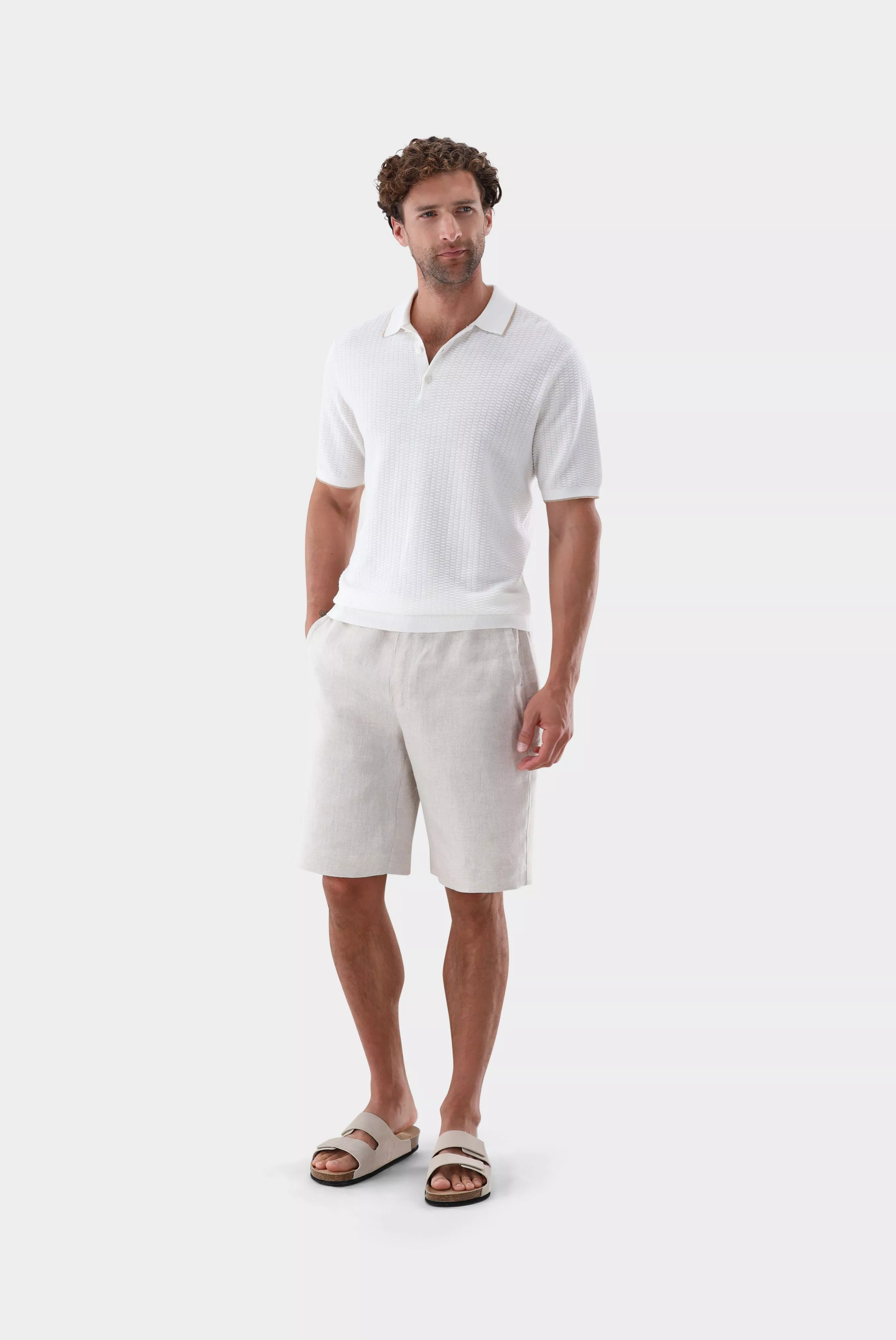 джемпер-поло SANDRO SBF бежевый SANDRO-SBF_S00383_101 ,photo 5