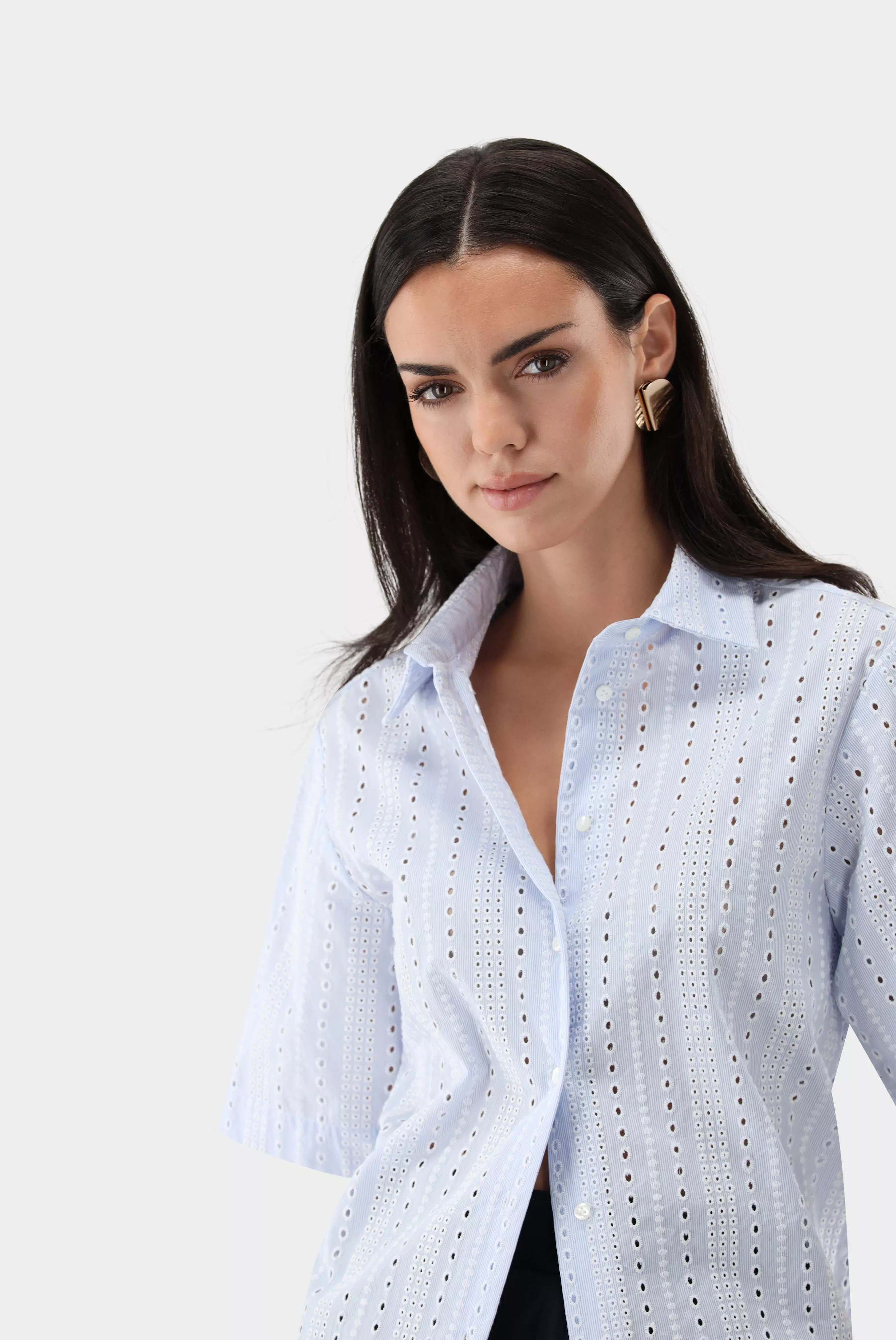 блузка AZIKAS E голубой AZIKAS-E_Z20150_720 ,photo 2