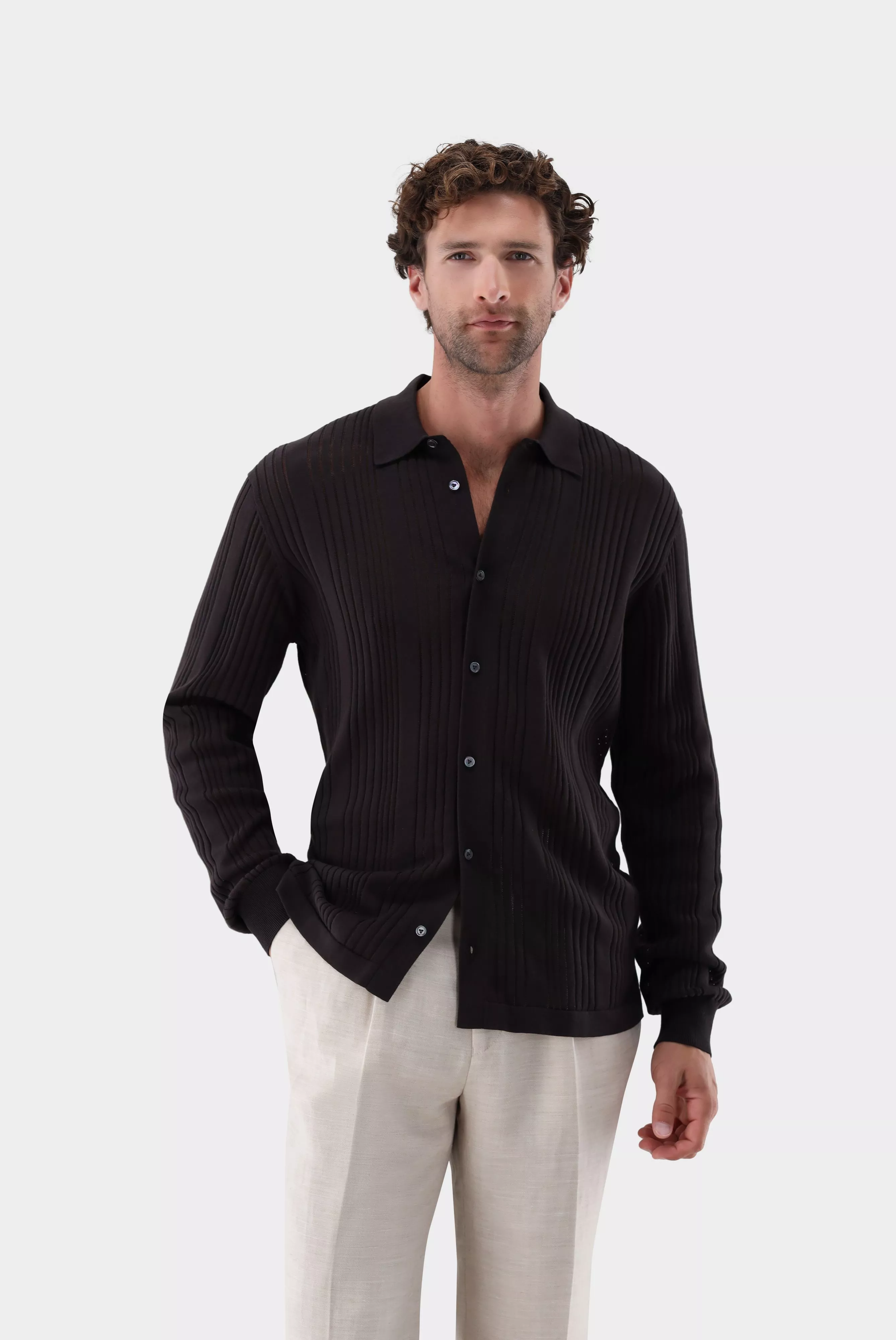 рубашка SAFINO коричневый SAFINO_S00382_190 ,photo 1