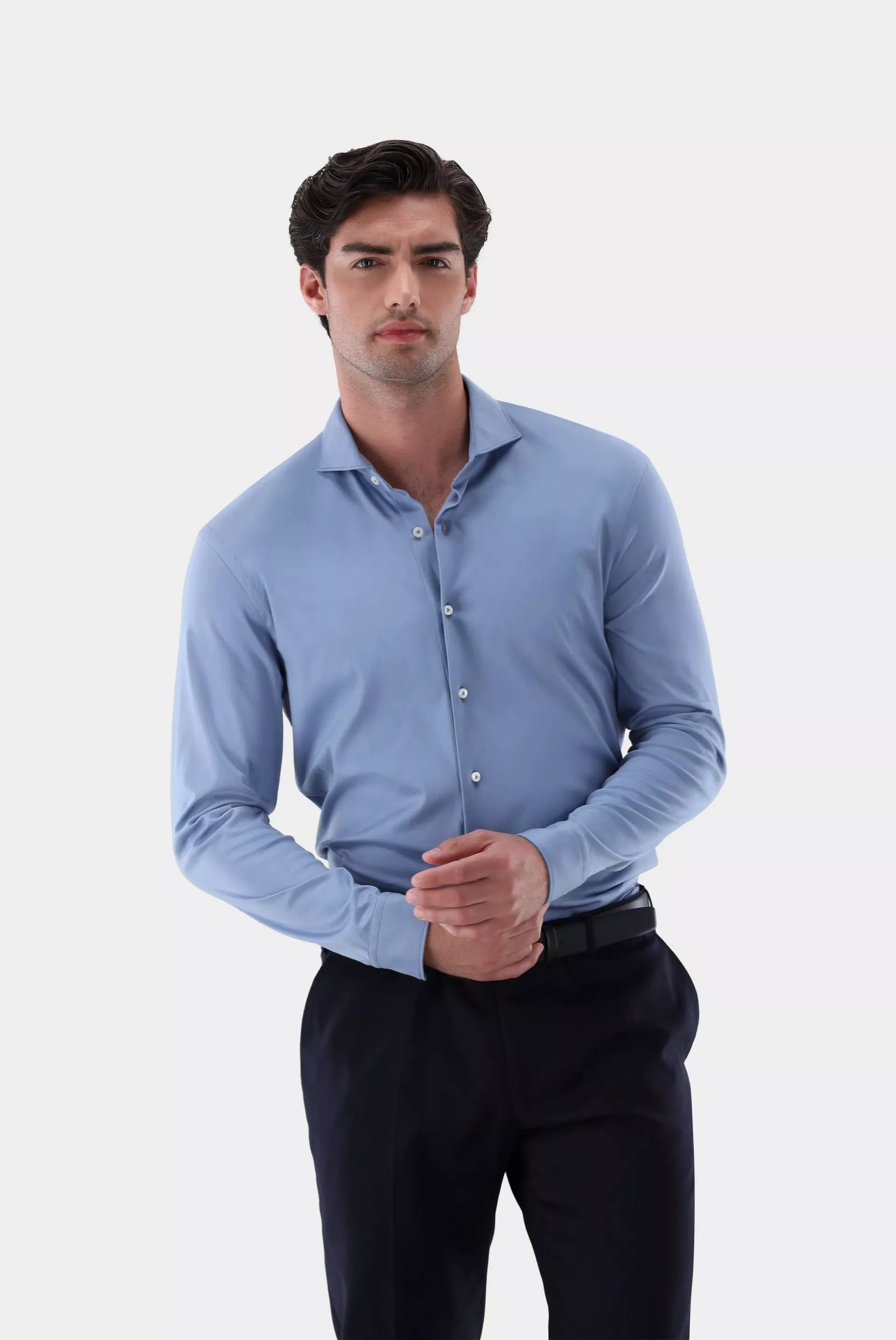 рубашка PER L серо-голубой PER-L_180031_760 ,photo 1