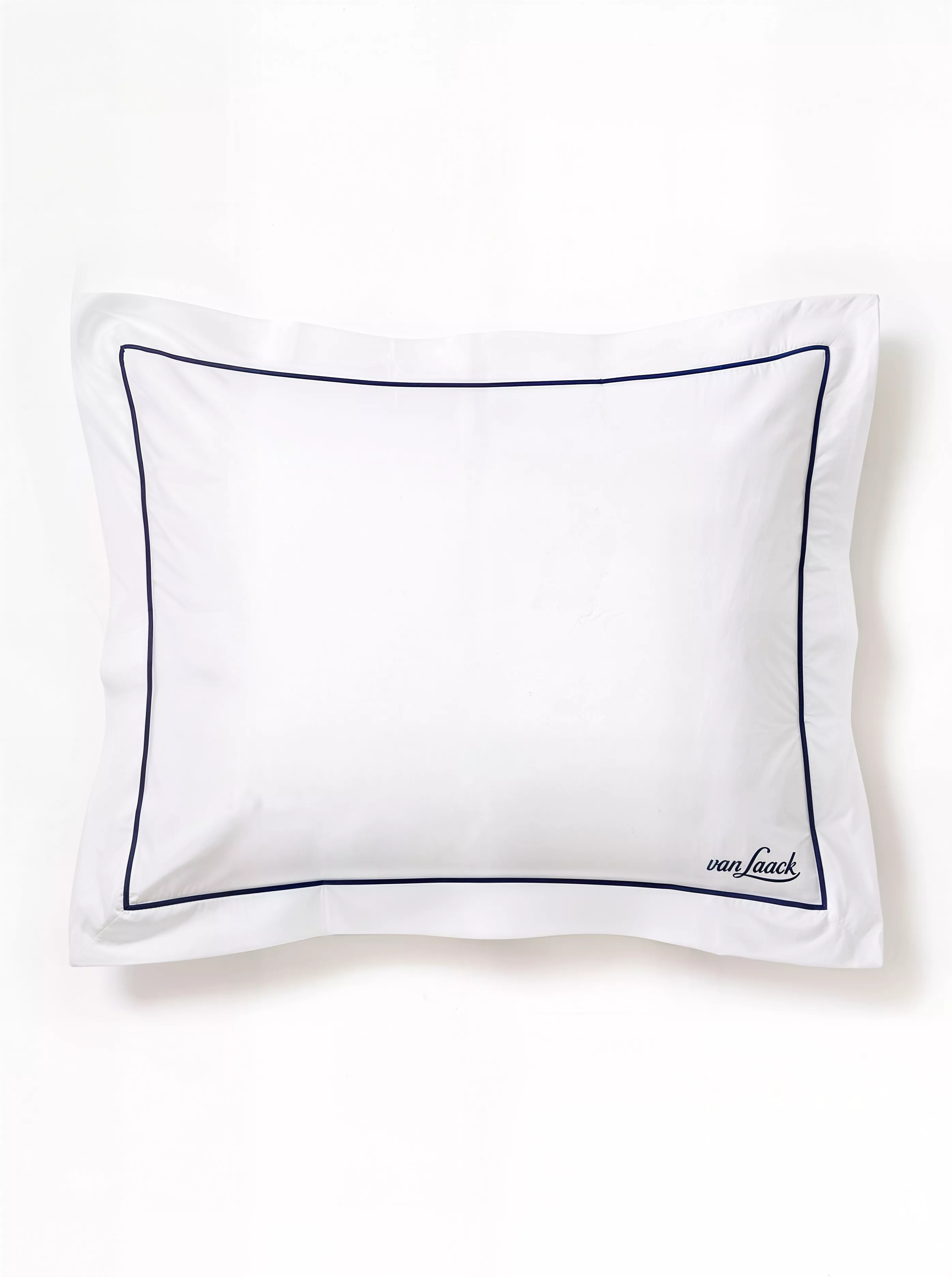 van Laack КОМПЛЕКТ ПОСТЕЛЬНОГО БЕЛЬЯ BEDLINEN SET2
 цвет белый с синей окантовкой ,photo 2