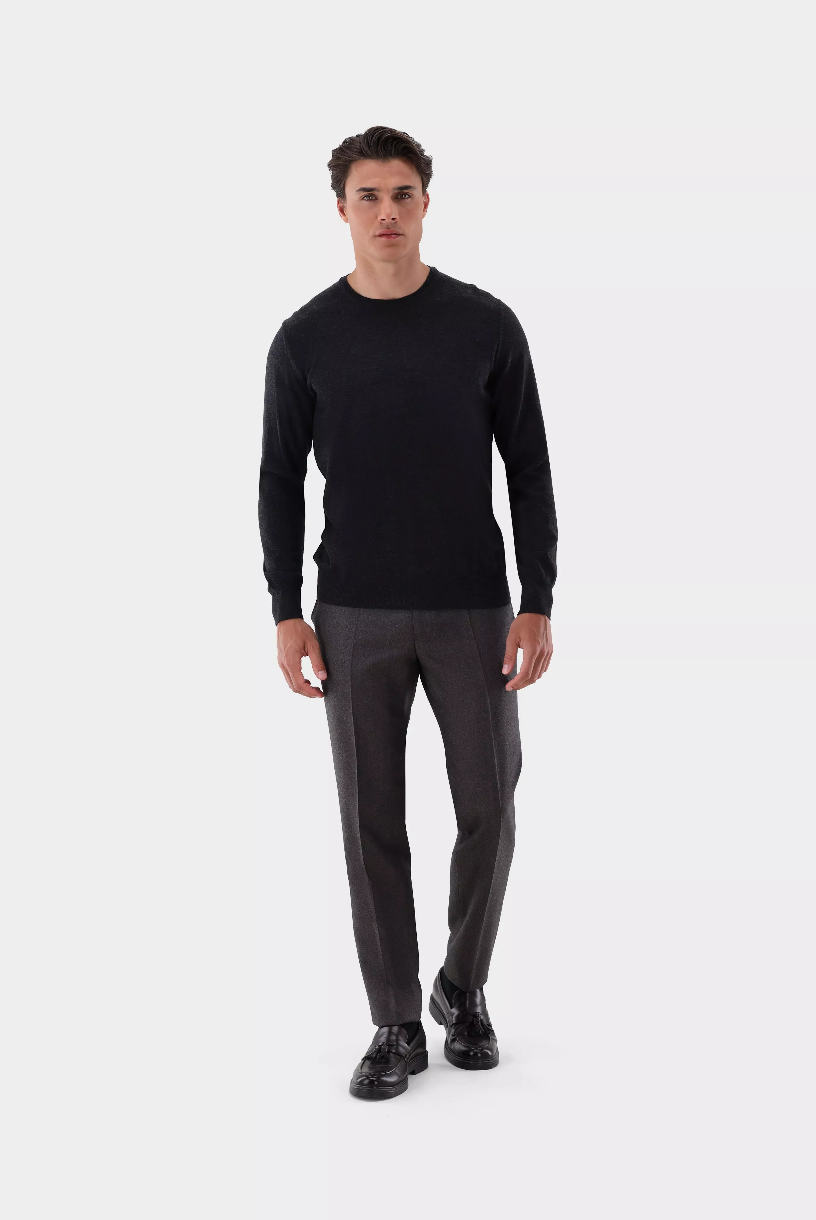 свитер SINDO серый SINDO_S00176_090 ,photo 3