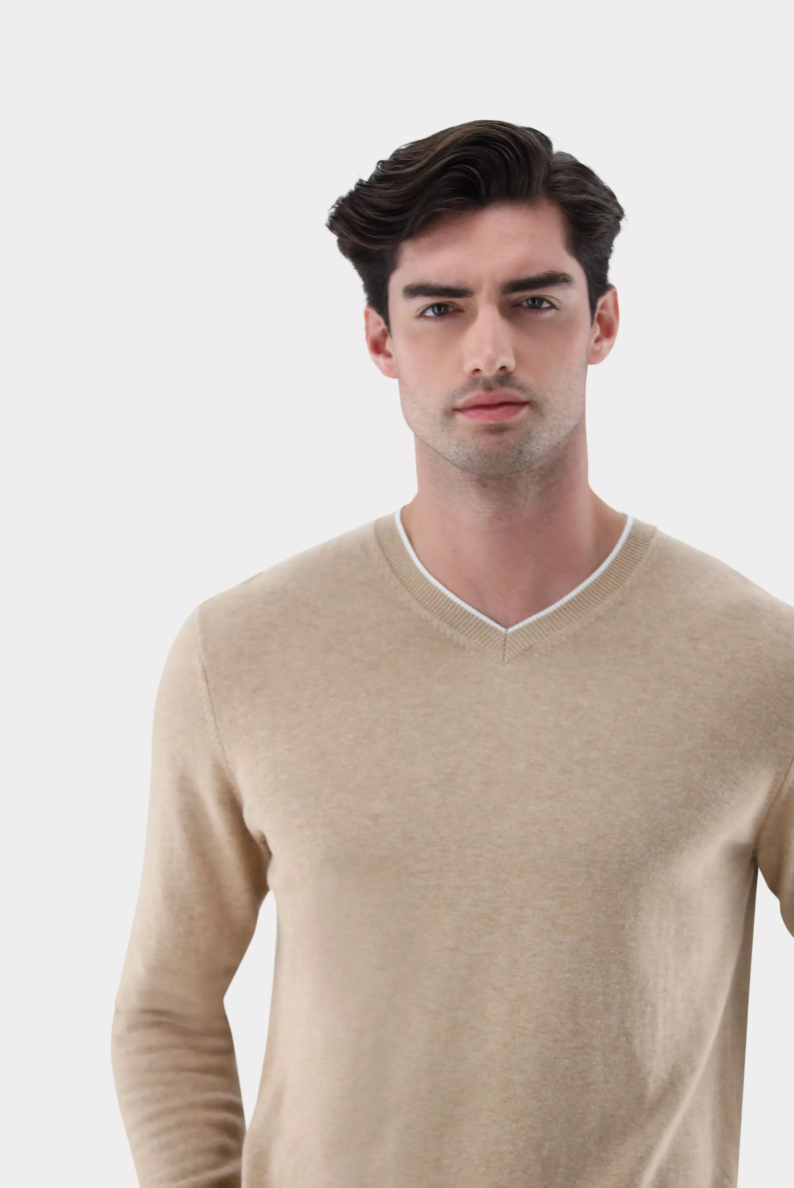 пуловер SANDI F бежевый SANDI-F_S00360_131 ,photo 2