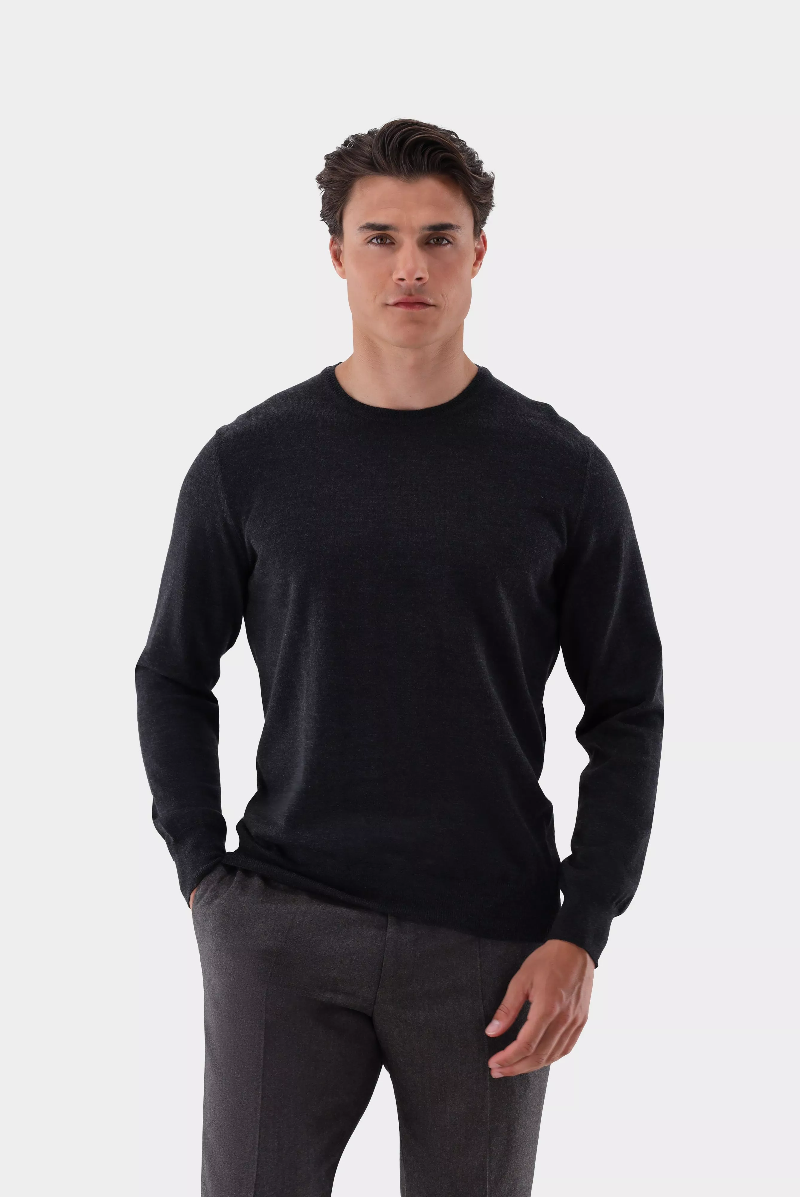 свитер SINDO серый SINDO_S00176_090 ,photo 1