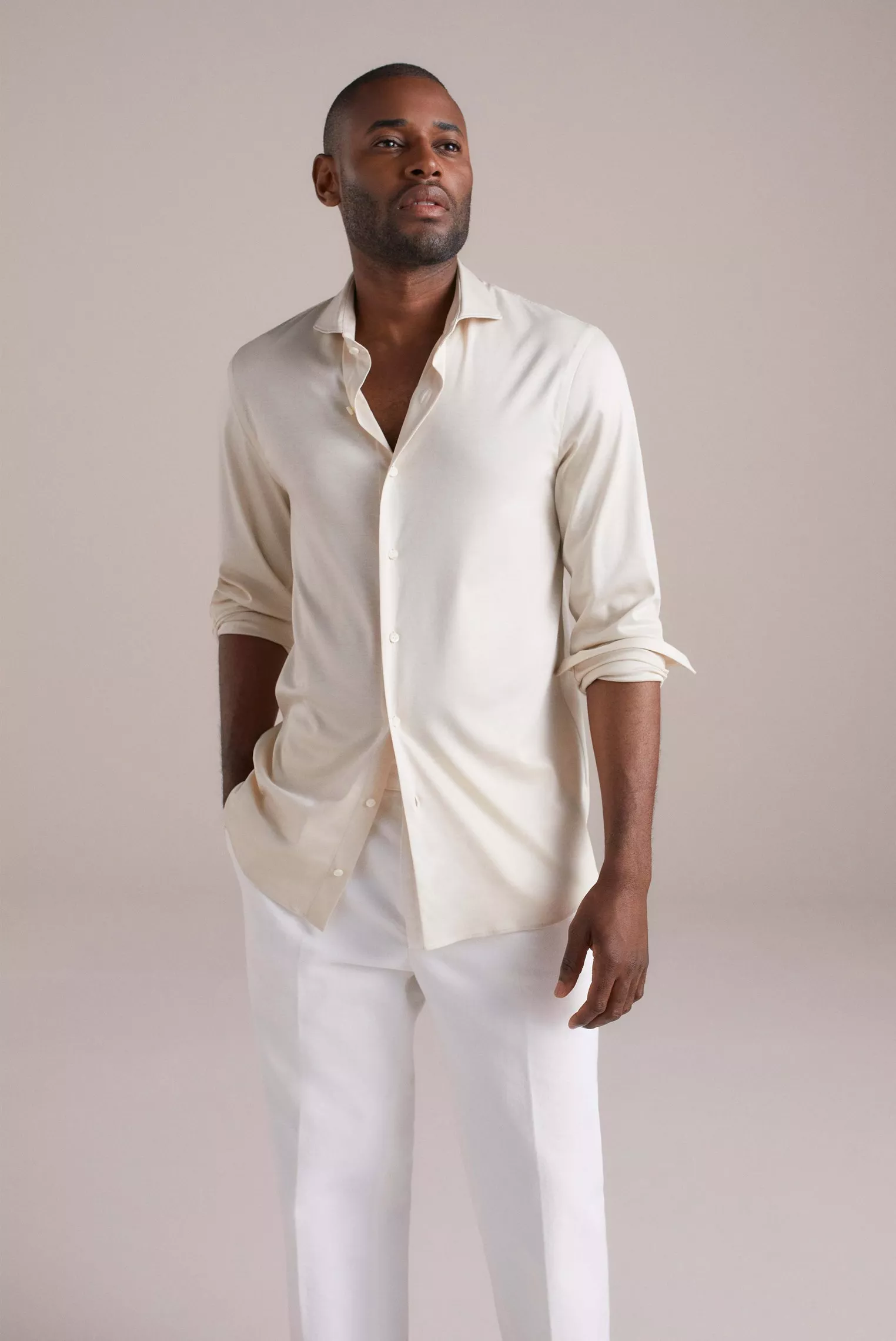 рубашка PER LSF бежевый PER-LSF_180031_120 ,photo 1