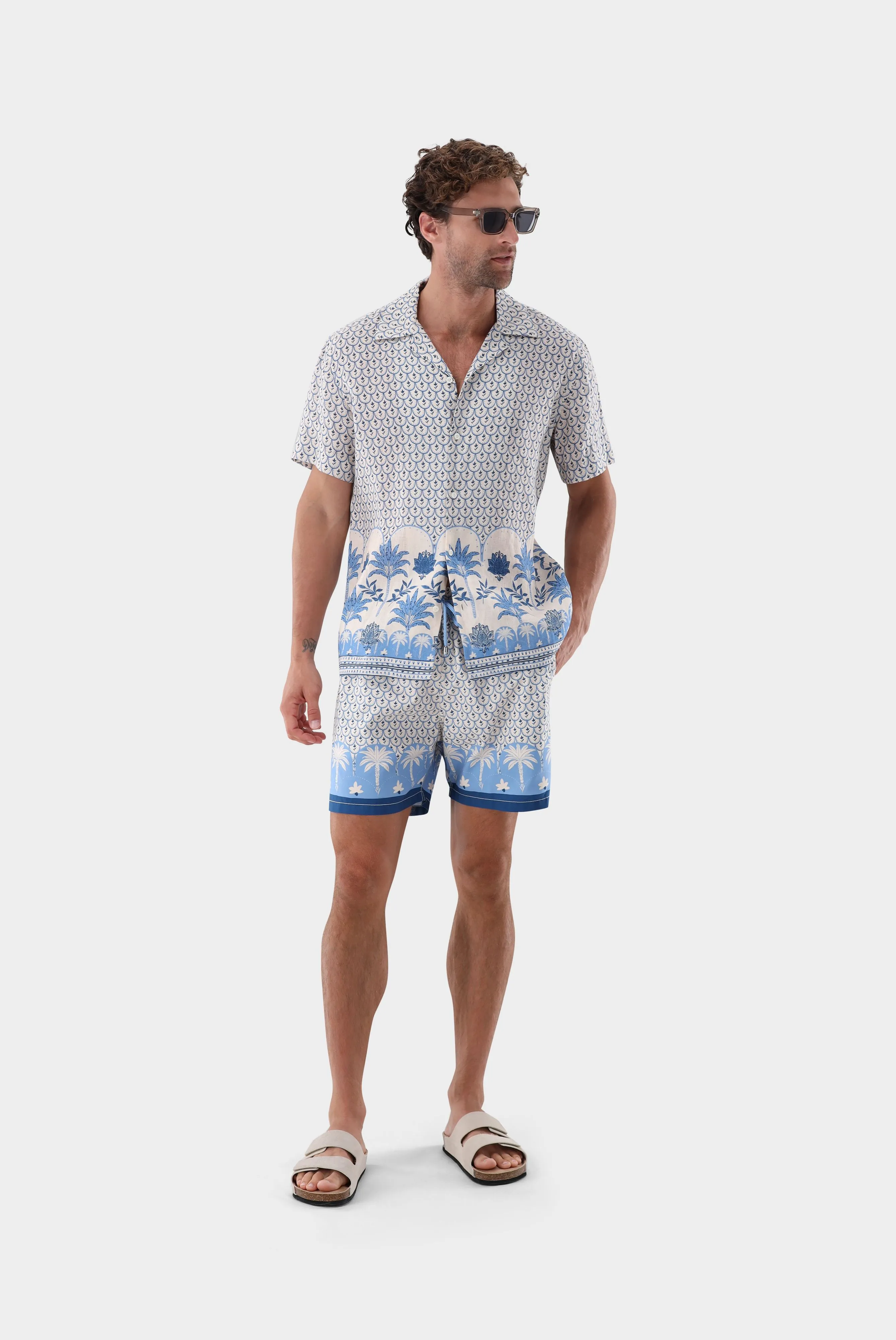van Laack ШОРТЫ ПЛАВ SWIMSHORTS
 цвет голубой ,photo 5