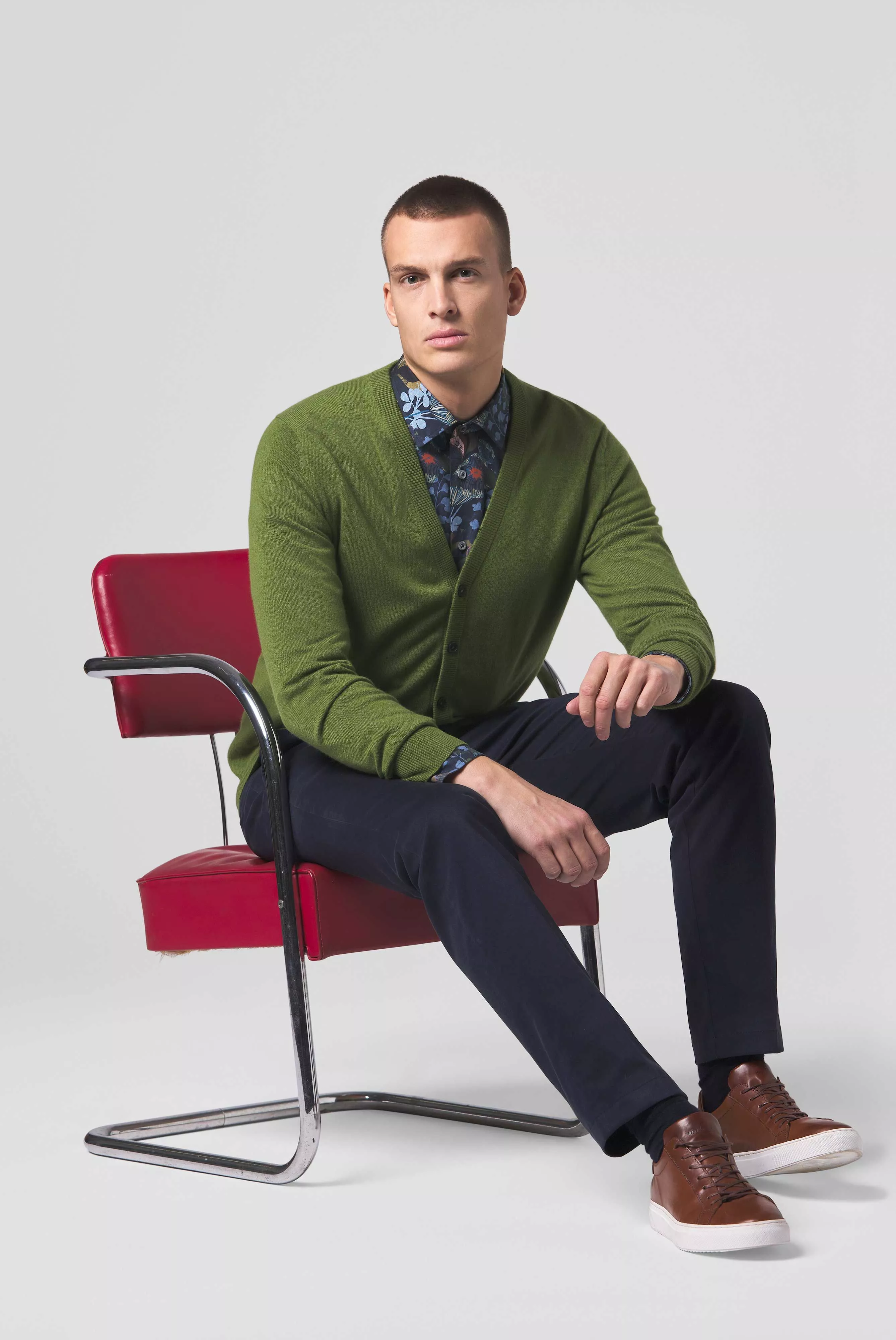 кардиган M SAKIAS P зеленый M-SAKIAS-P_S00090_970 ,photo 5