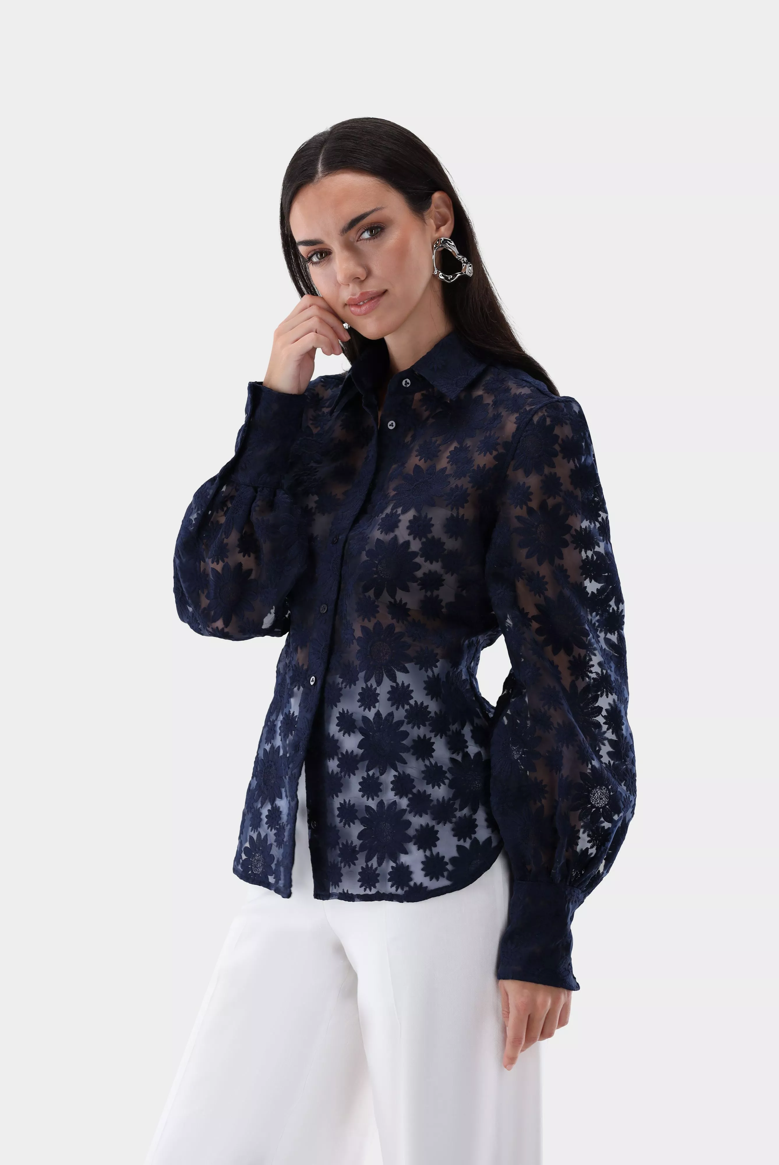 блузка CELLINA темно-синий CELLINA_Z20155_795 ,photo 1