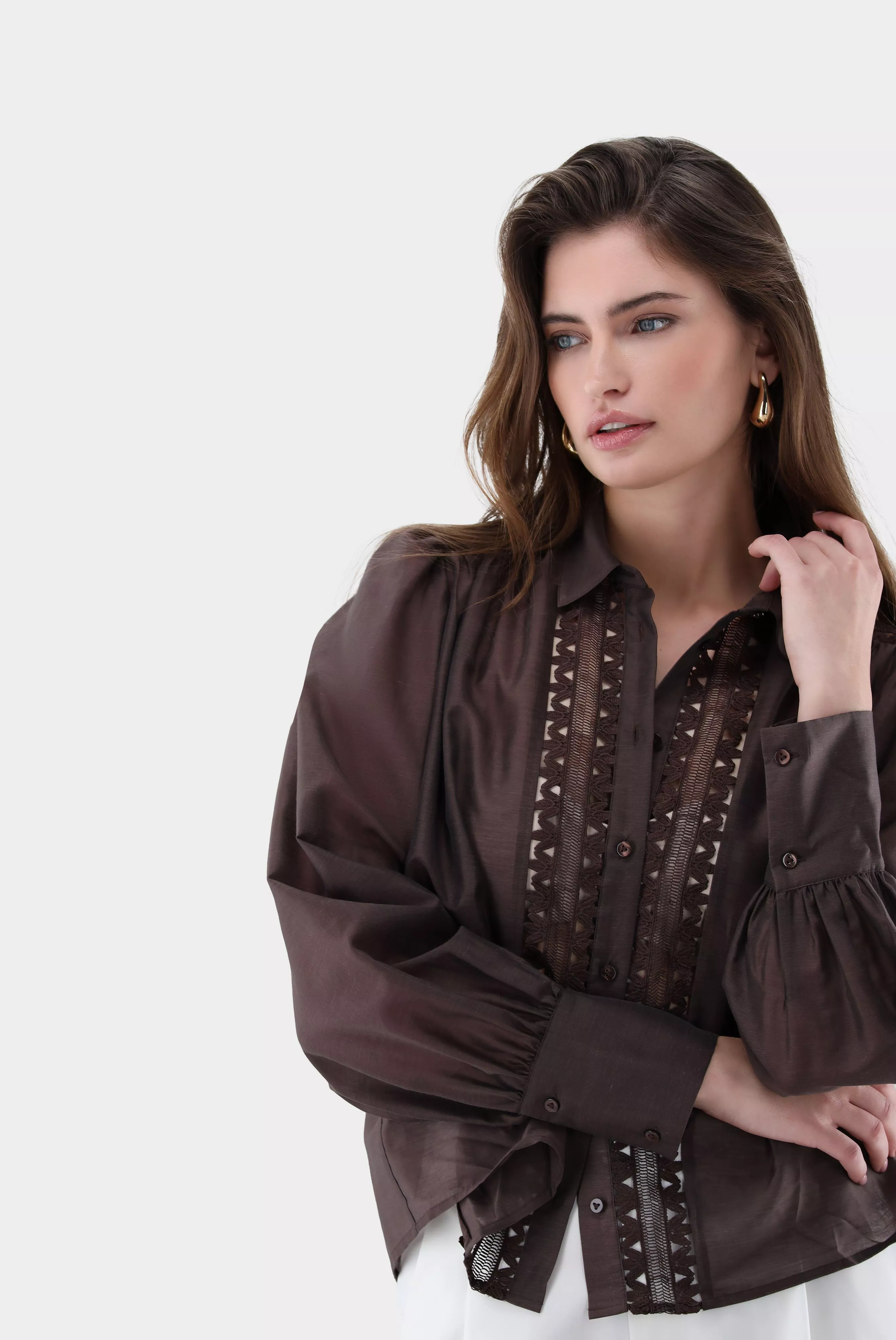 блузка ALWIA PB коричневый ALWIA-PB_Z20145_180 ,photo 2