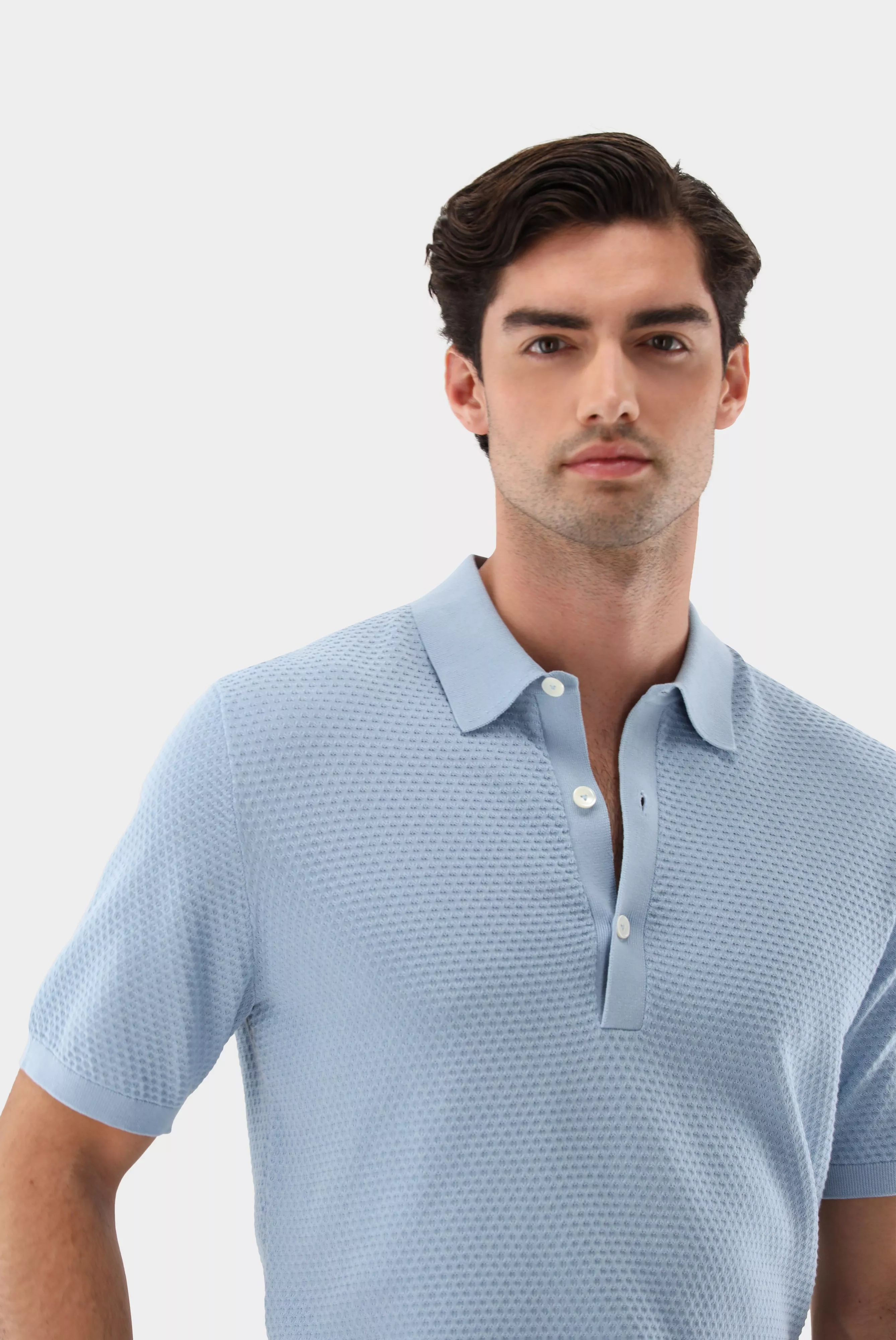 рубашка-поло SAMERO SB голубой SAMERO-SB_S00380_730 ,photo 2