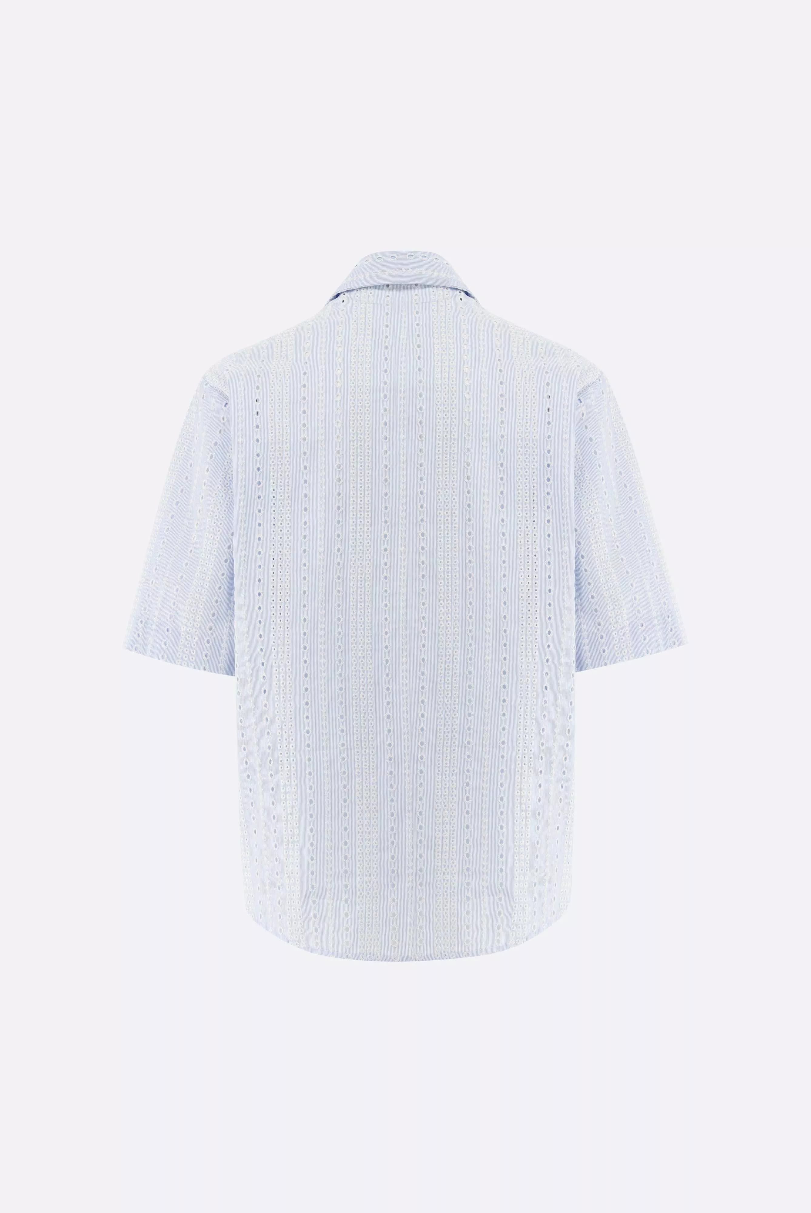 блузка AZIKAS E голубой AZIKAS-E_Z20150_720 ,photo 4