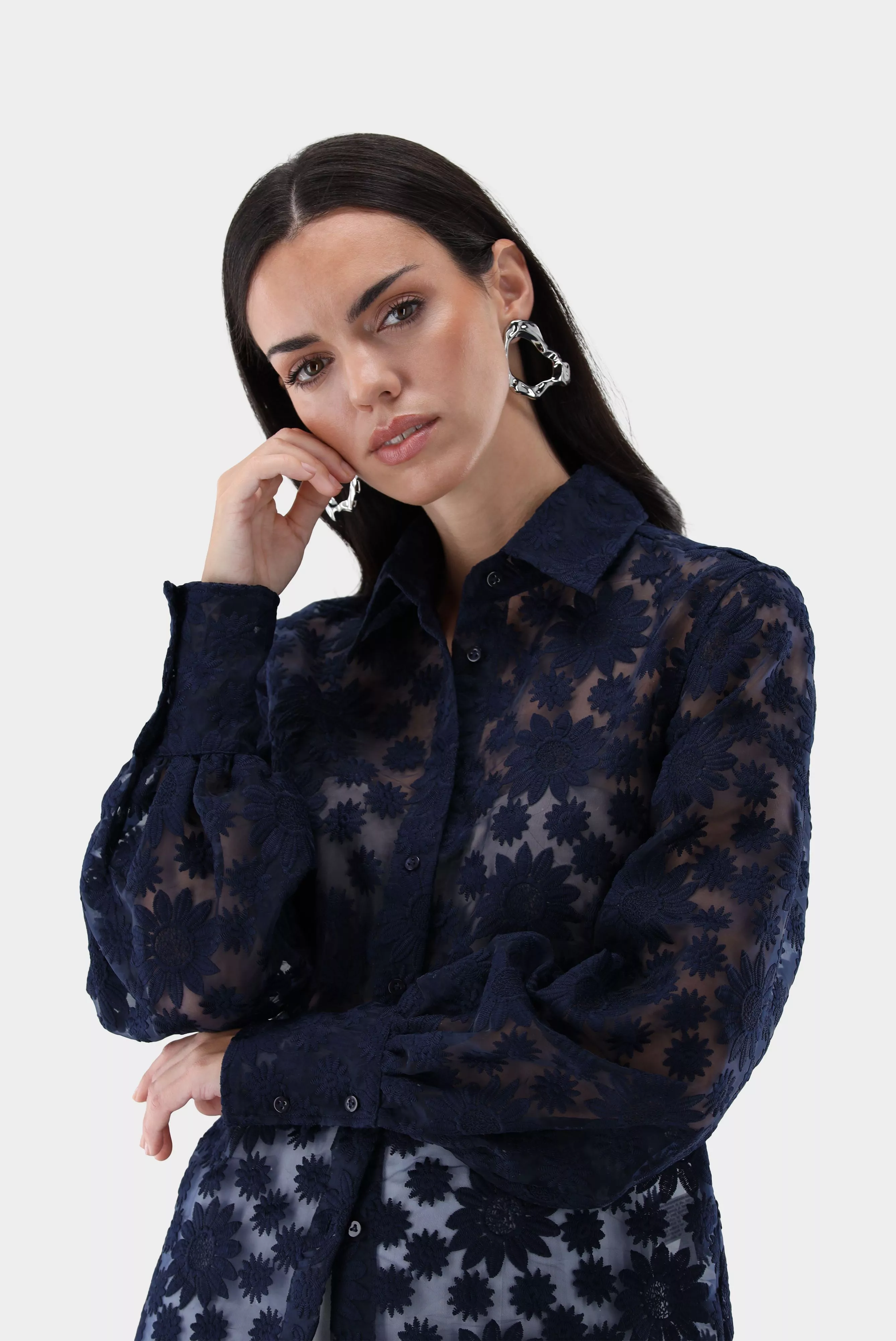 блузка CELLINA темно-синий CELLINA_Z20155_795 ,photo 2