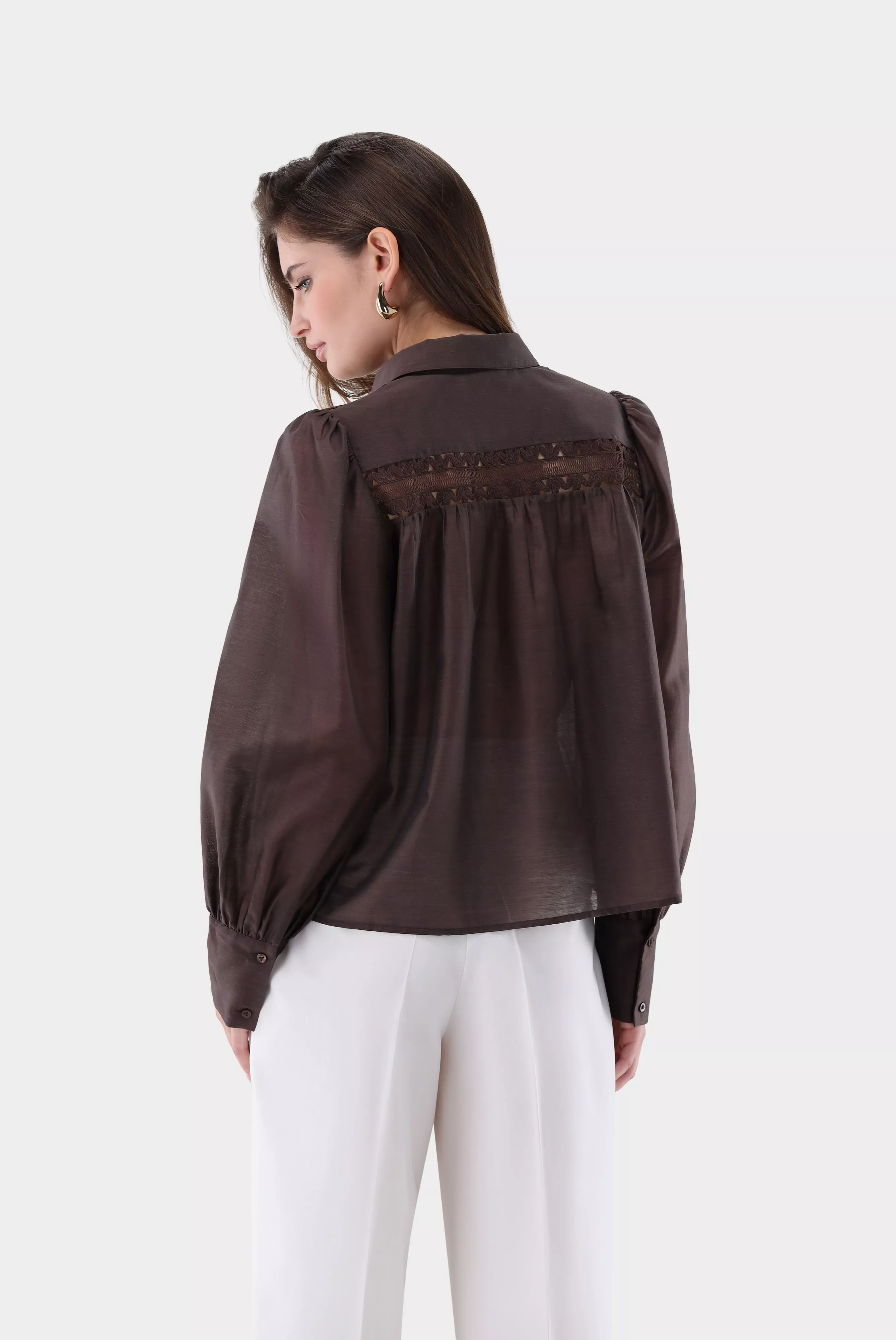 блузка ALWIA PB коричневый ALWIA-PB_Z20145_180 ,photo 6