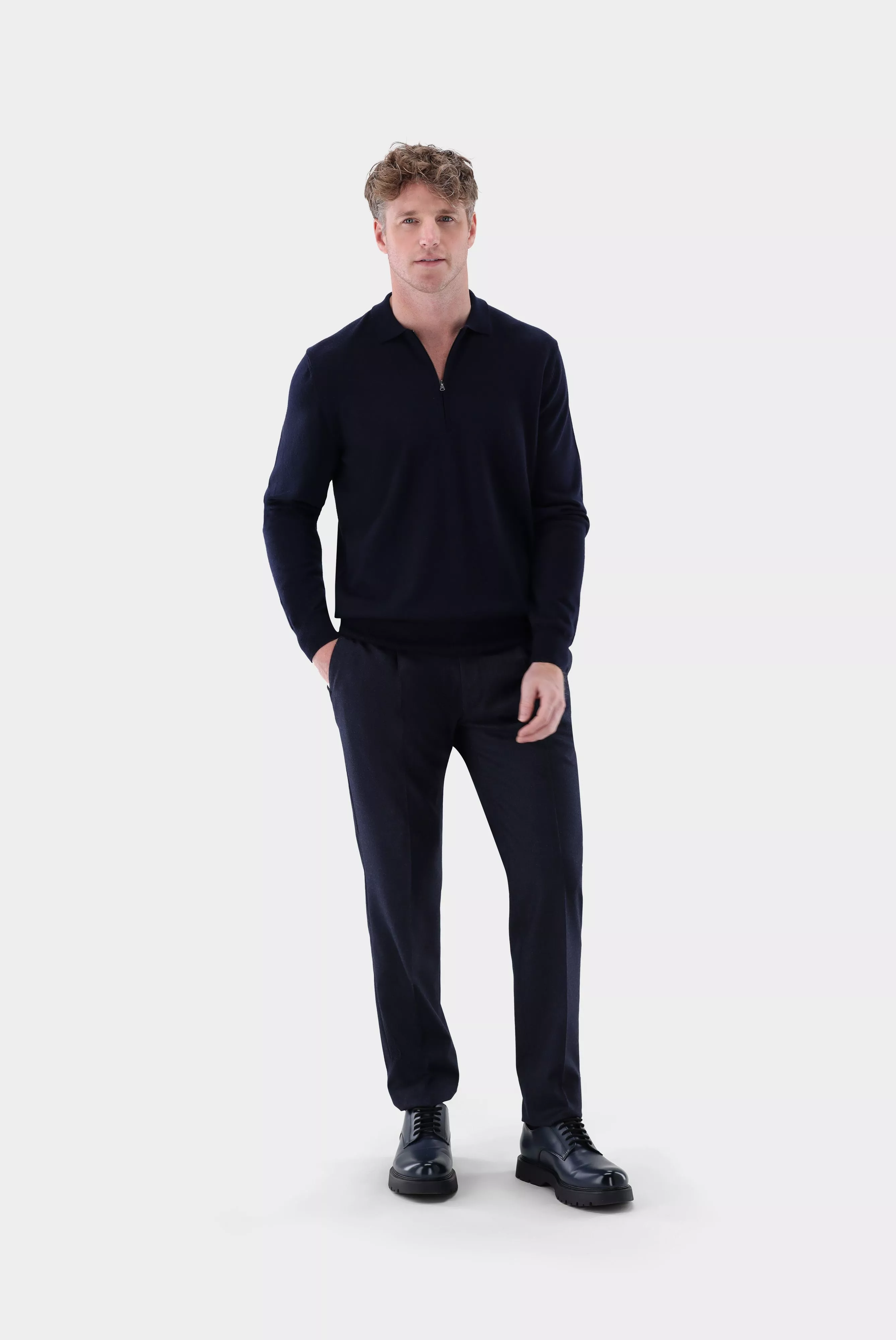 джемпер-поло SAIDO темно-синий SAIDO_S00176_790 ,photo 5