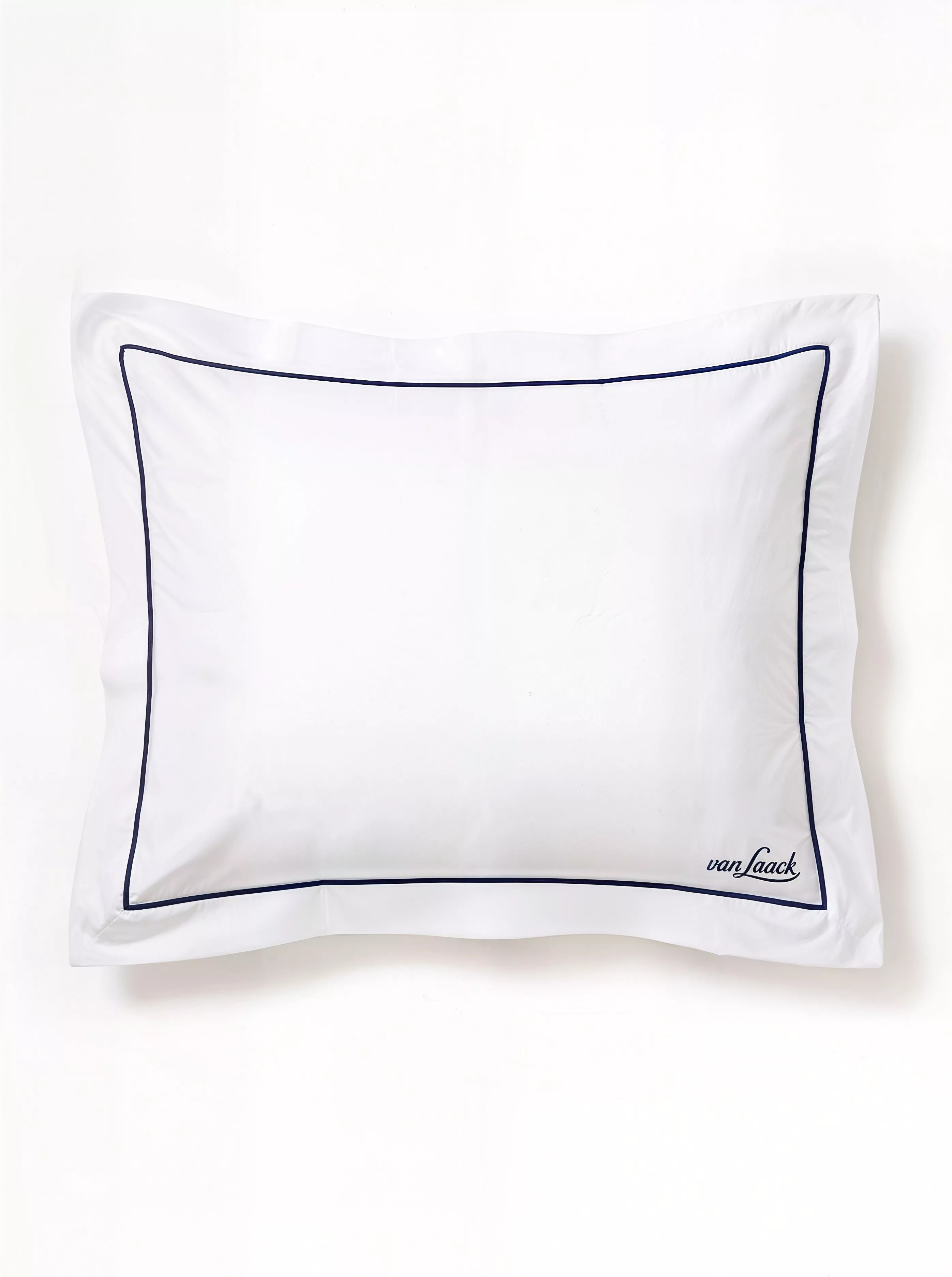 van Laack КОМПЛЕКТ ПОСТЕЛЬНОГО БЕЛЬЯ BEDLINEN SET2
 цвет белый с синей окантовкой ,photo 2