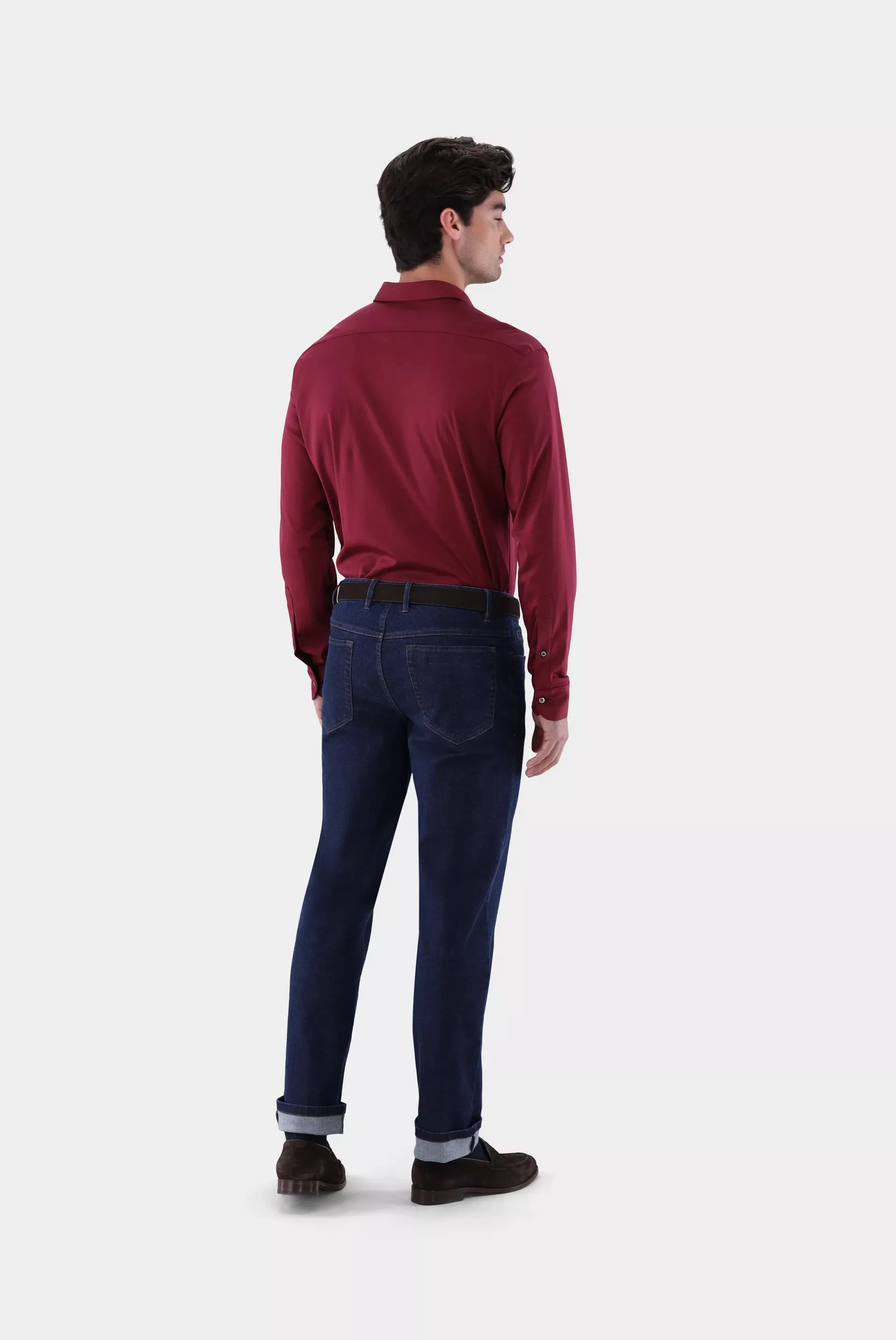 рубашка PER L бордовый PER-L_180031_590 ,photo 5