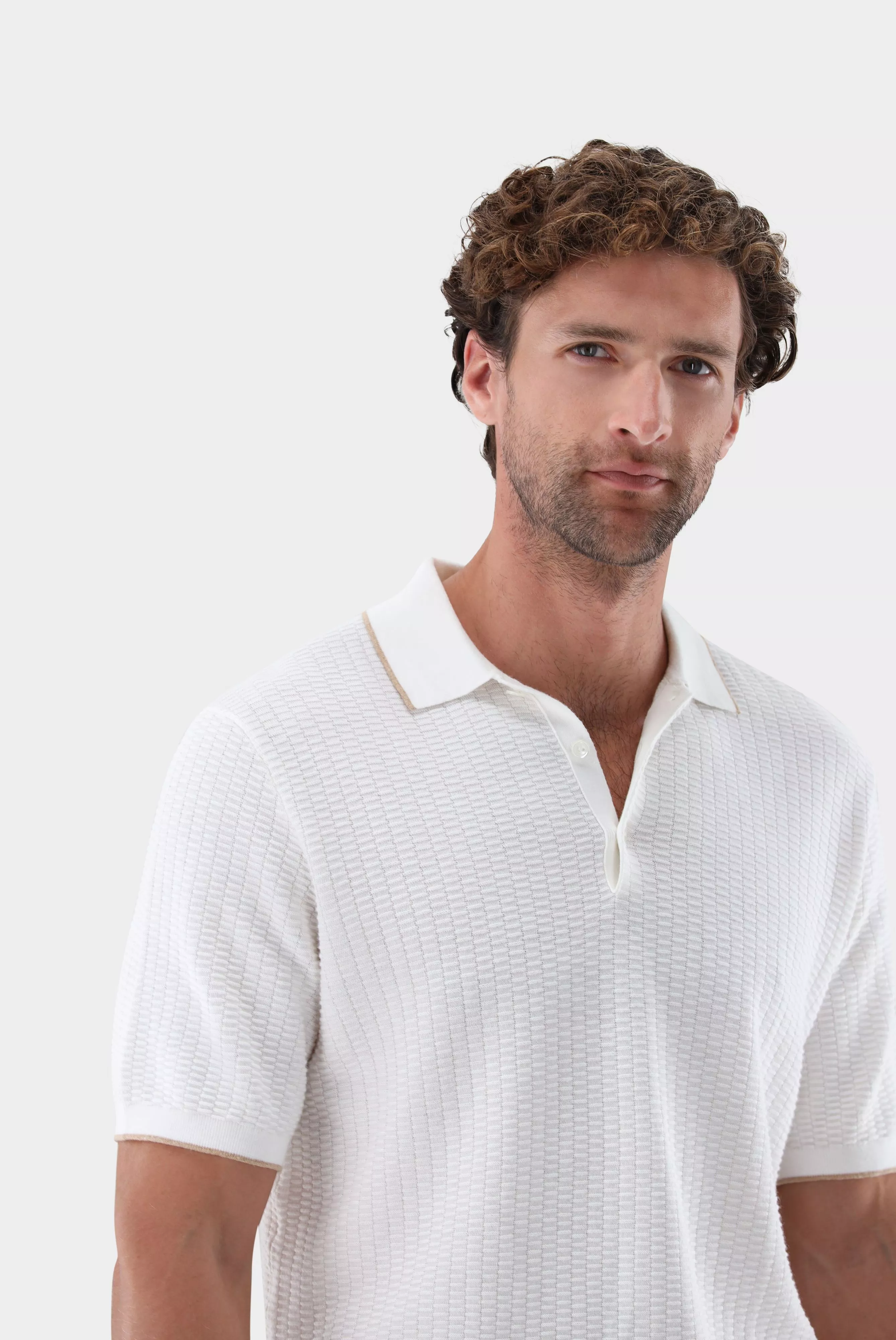 джемпер-поло SANDRO SBF бежевый SANDRO-SBF_S00383_101 ,photo 2