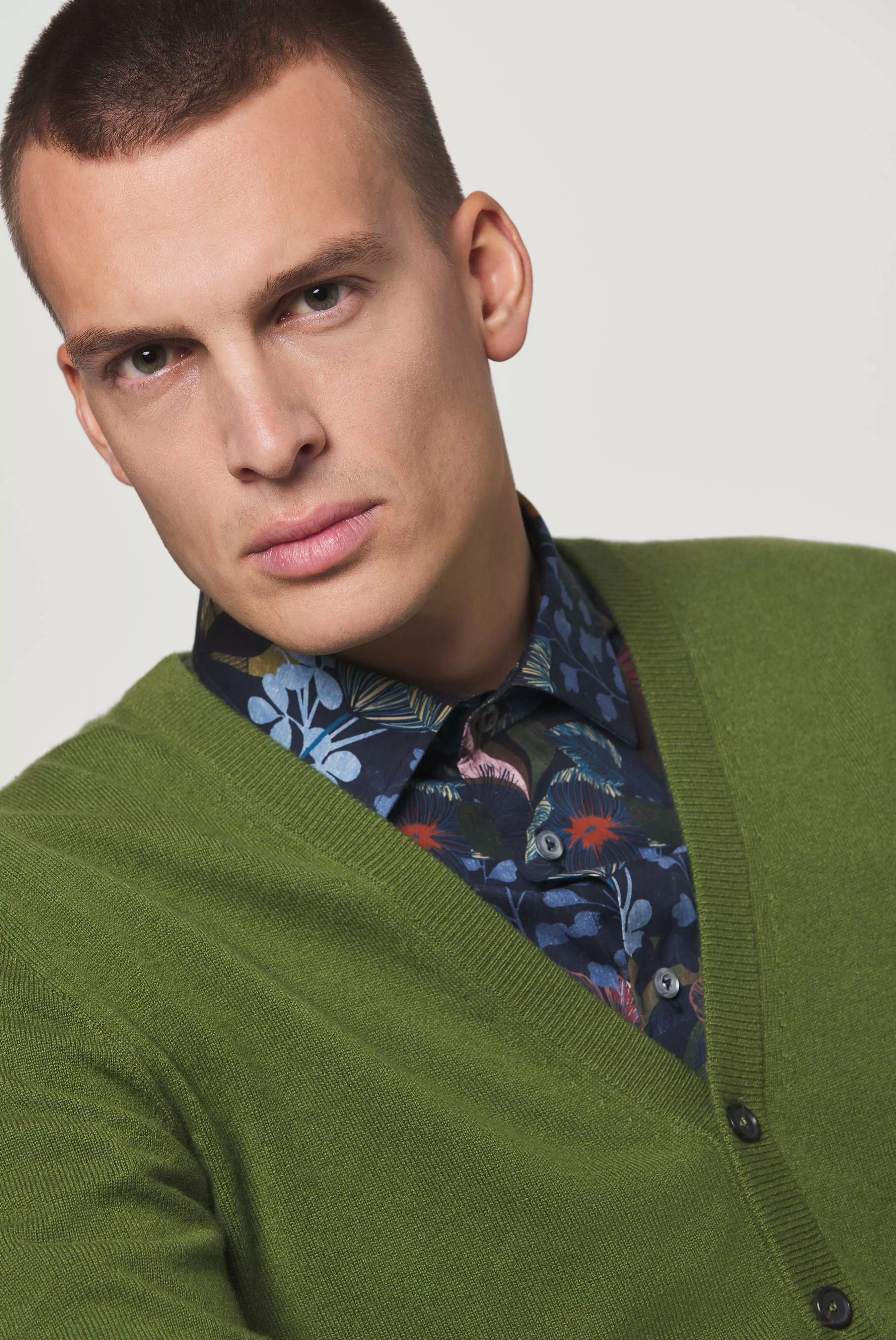 кардиган M SAKIAS P зеленый M-SAKIAS-P_S00090_970 ,photo 4