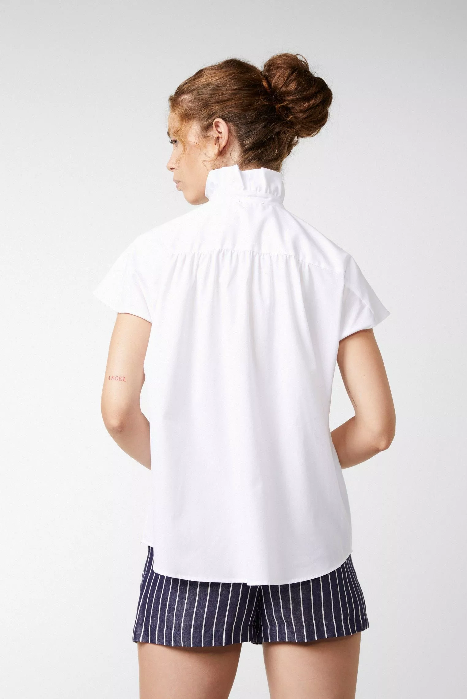 блузка ENZIA белый ENZIA_130648_000 ,photo 4