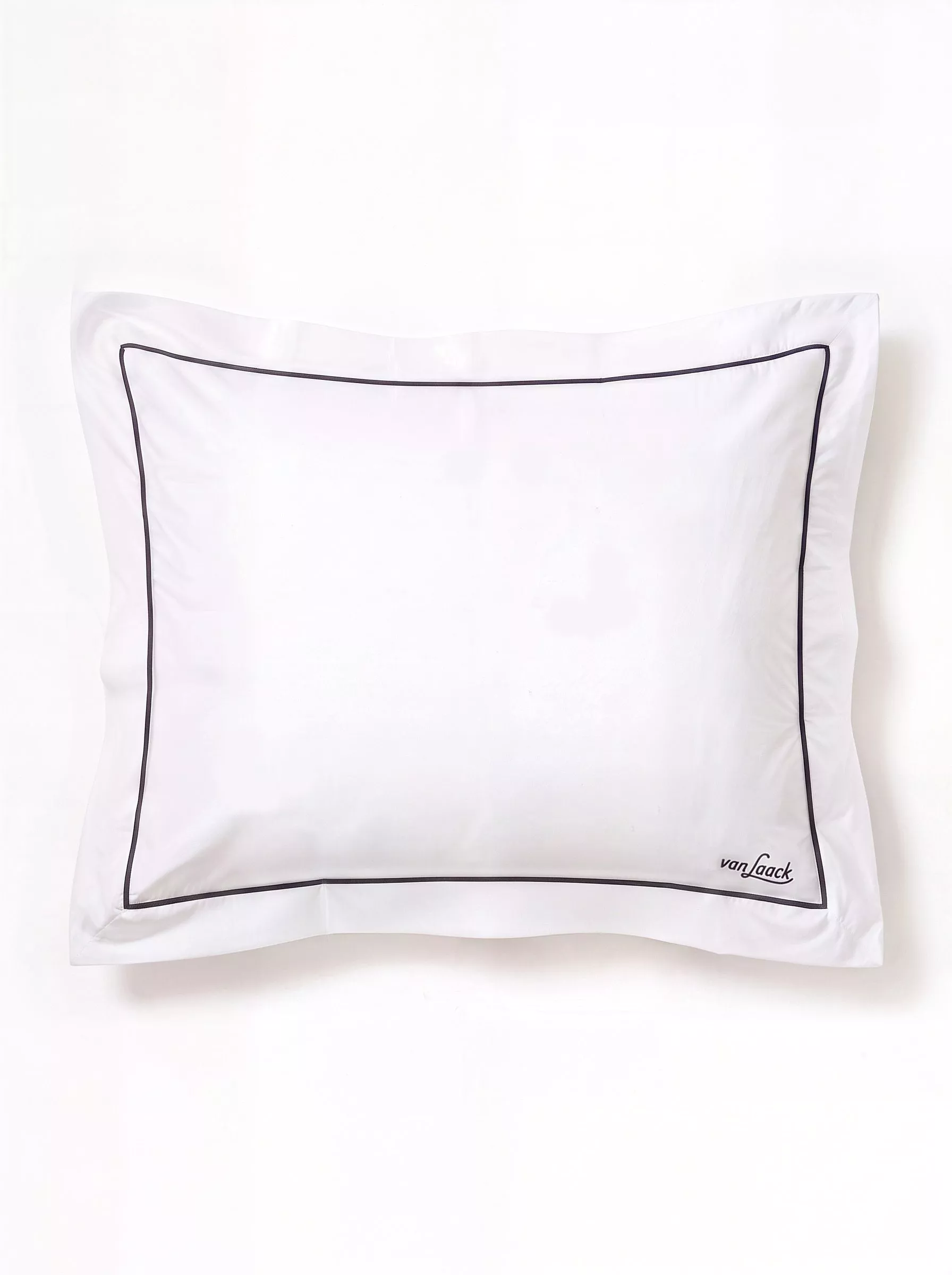 van Laack КОМПЛЕКТ ПОСТЕЛЬНОГО БЕЛЬЯ BEDLINEN SET2
 цвет белый с серой окантовкой ,photo 2