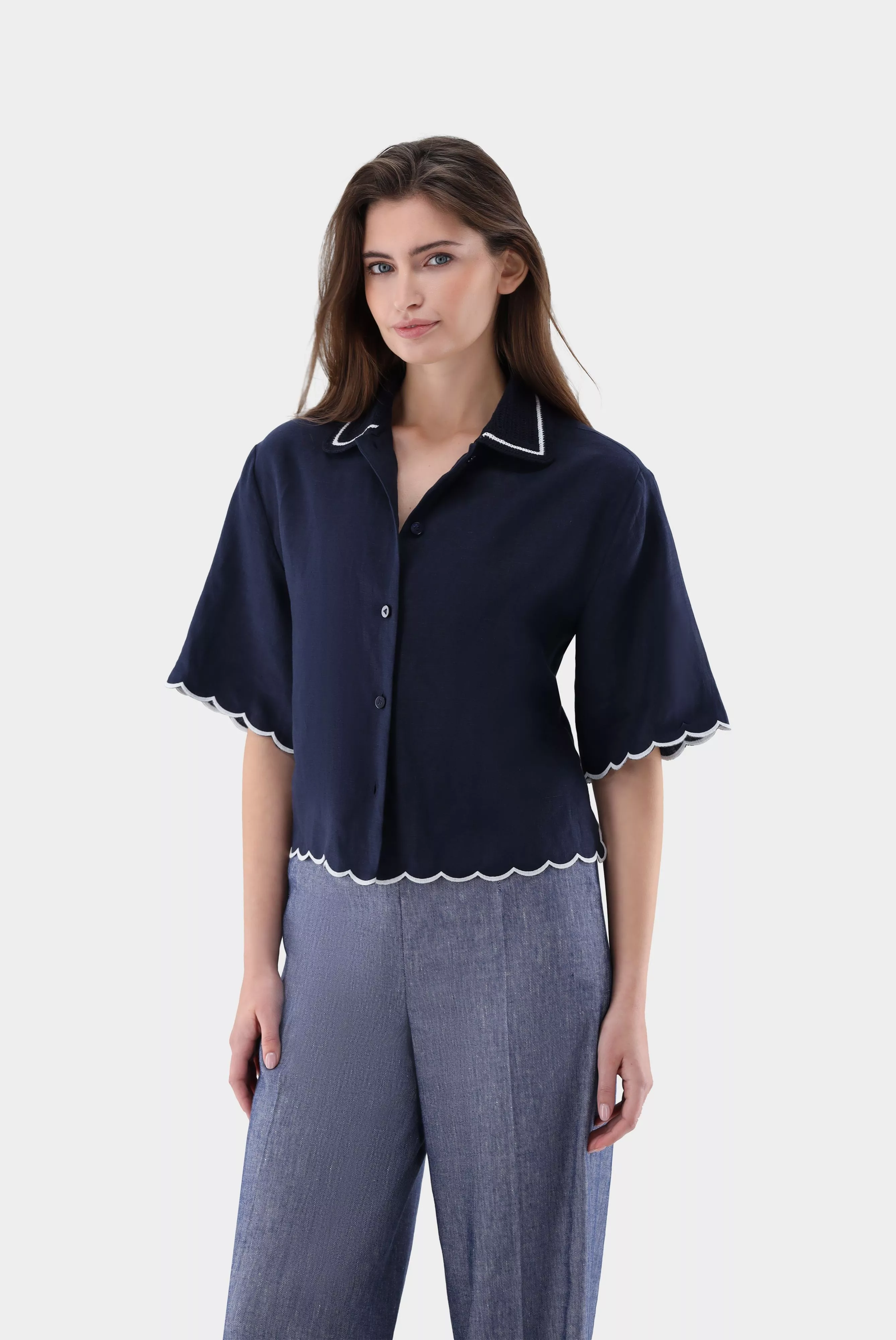 блузка TAISHA CE темно-синий TAISHA-CE_Z20143_790 ,photo 1