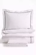 КОМПЛЕКТ ПОСТЕЛЬНОГО БЕЛЬЯ BEDLINEN SET3
 цвет белый с серой окантовкой