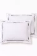 НАБОР НАВОЛОЧЕК PILLOW SET1
 цвет белый с серой окантовкой