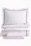 КОМПЛЕКТ ПОСТЕЛЬНОГО БЕЛЬЯ BEDLINEN SET3
 цвет белый с синей окантовкой