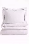 КОМПЛЕКТ ПОСТЕЛЬНОГО БЕЛЬЯ BEDLINEN SET2
 цвет белый с серой окантовкой