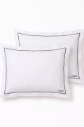 НАБОР НАВОЛОЧЕК PILLOW SET1
 цвет белый с серой окантовкой