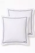 НАБОР НАВОЛОЧЕК PILLOW SET2
 цвет белый с синей окантовкой
