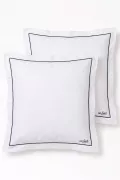 НАБОР НАВОЛОЧЕК PILLOW SET2
 цвет белый с синей окантовкой
