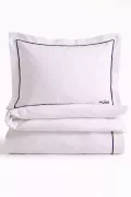 КОМПЛЕКТ ПОСТЕЛЬНОГО БЕЛЬЯ BEDLINEN SET2
 цвет белый с синей окантовкой